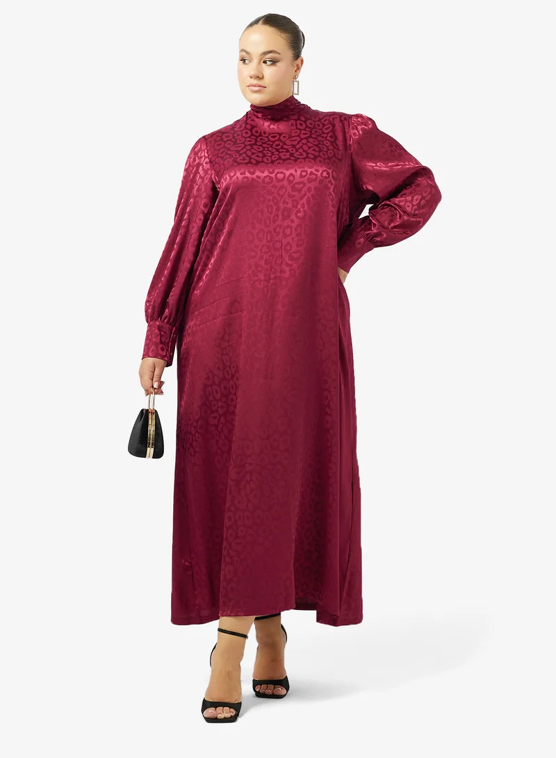 Khizana  Plus Size Puff Sleeve Dress for Women | Best Price UAE